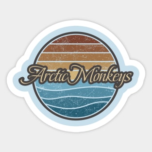 Arctic Monkeys Retro Waves Sticker